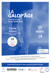 Rendez-vous à Rennes le 25 mars pour la Galop’Âge !