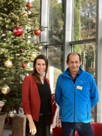 Christophe Perraud, le directeur de l’EHPAD, et Maïssane Bakri, son adjointe. ©DR