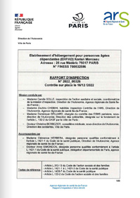 Mise en ligne des rapports du plan de contrôle des EHPAD