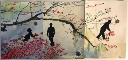 L’un des premiers prix collectifs du concours 2021 de Retraite Plus : œuvre de l'établissement Les Girandières Louis Aragon de Hem : “Les résidents sur la route de la vie”. ©DR L’un des premiers prix collectifs du concours 2021 de Retraite Plus : œuvre de l'établissement Les Girandières Louis Aragon de Hem : “Les résidents sur la route de la vie”. ©DR