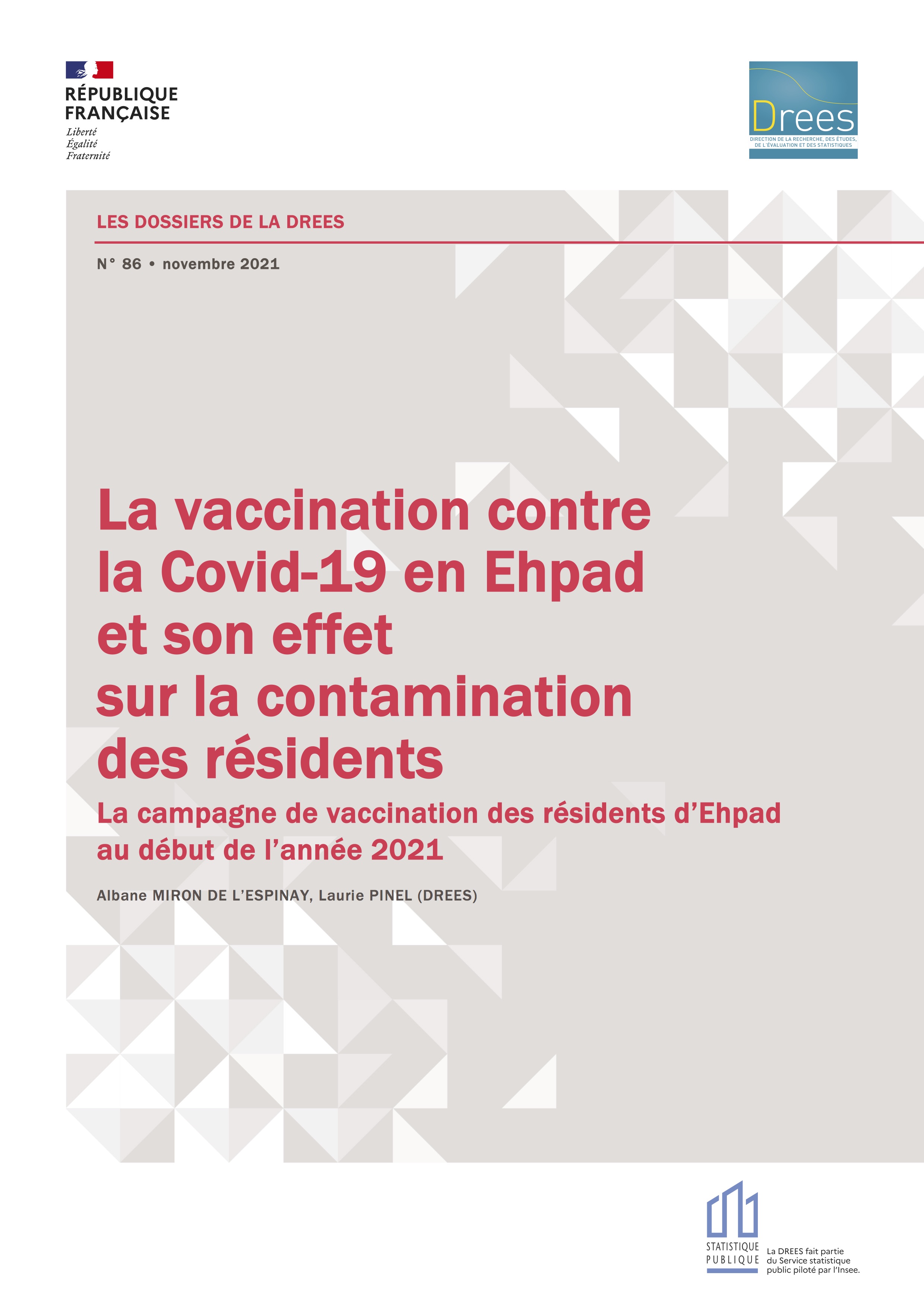 Covid-19 : la DREES se penche sur l'efficacité du vaccin en EHPAD