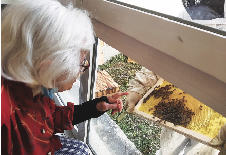 À Korian Chamtou, un projet mené avec un apiculteur local. ©DR