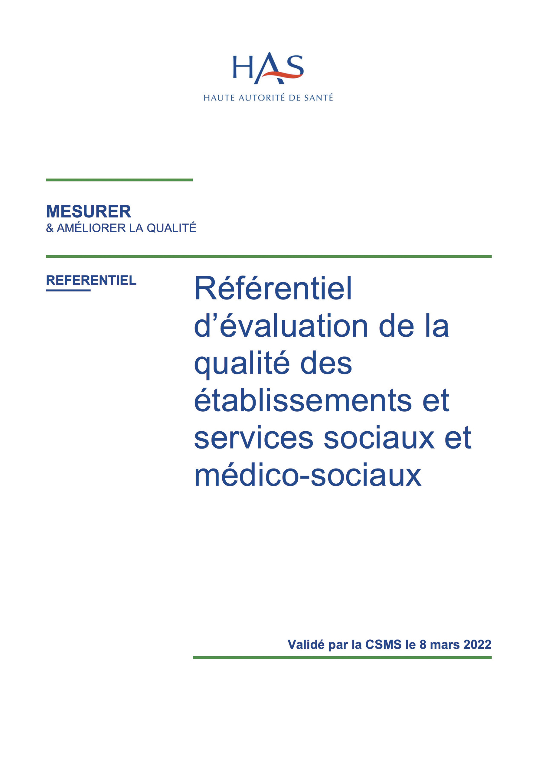 Un premier référentiel pour évaluer la qualité dans le secteur médico-social