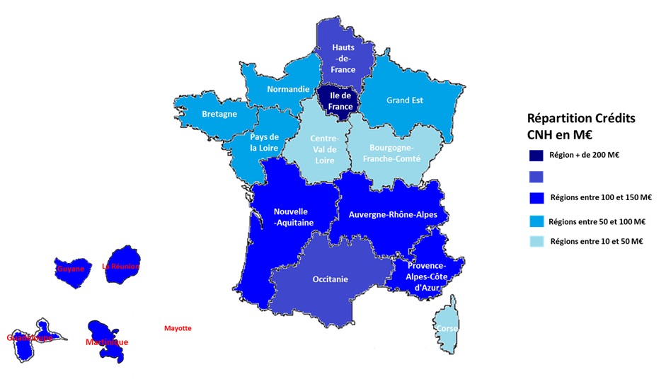 La répartition de ces crédits entre région a été présentée à l’occasion des rencontres territoriales de l’autonomie en 2023. ©CNSA