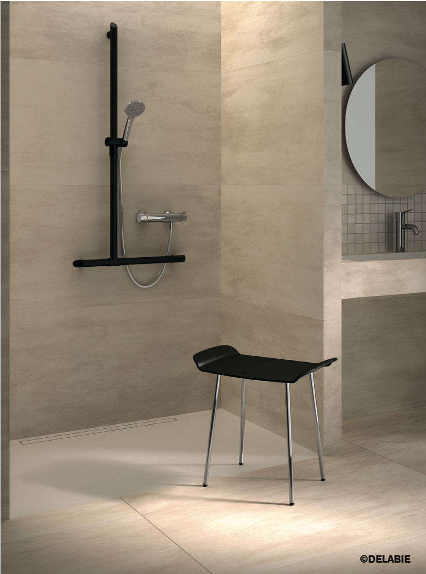 Avec DELABIE, le design pour tous s’invite dans les sanitaires PMR