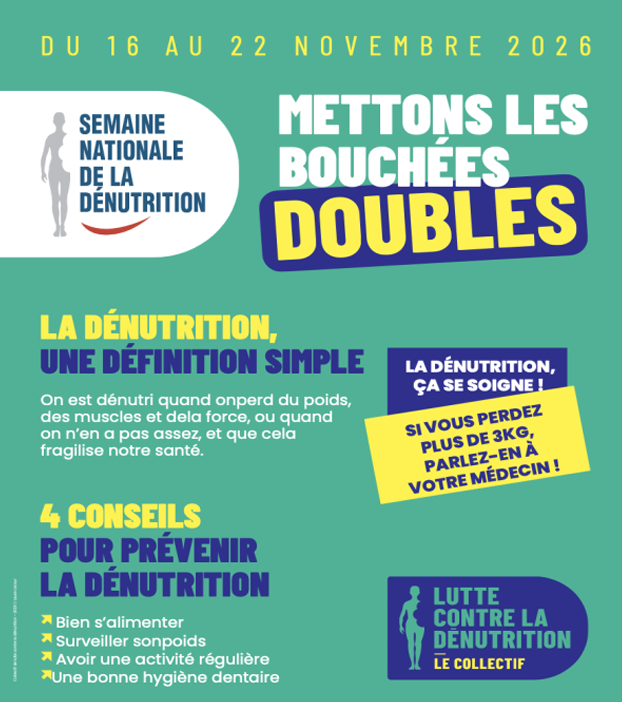 7ème édition de la Semaine nationale de la dénutrition du 16 au 22 novembre 2026