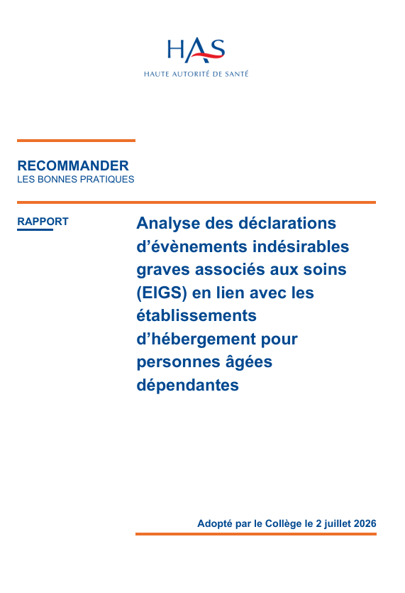 EHPAD et fin de vie : les enseignements de la HAS sur les événements indésirables graves
