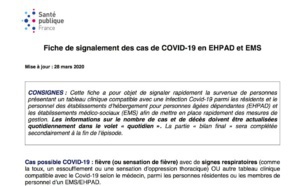 Signalement des cas de Covid-19, nouveau dispositif national