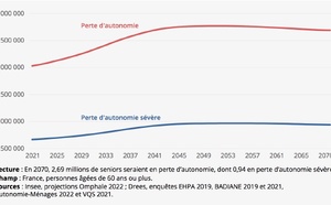 "700 000 seniors en perte d’autonomie supplémentaires d’ici 2050", alerte l’Insee