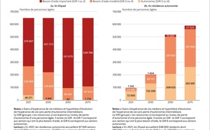 Soutien à l’autonomie des personnes âgées : entre 150 000 et 200 000 emplois supplémentaires seraient nécessaires en 2050