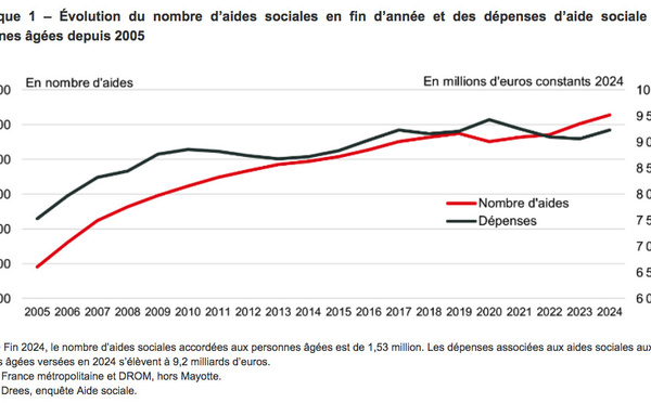 En 2024, les départements ont attribué 2,2 millions de prestations aux personnes âgées ou handicapées