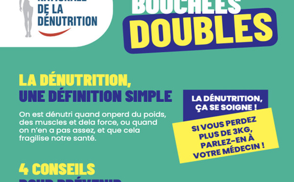 7ème édition de la Semaine nationale de la dénutrition du 16 au 22 novembre 2026